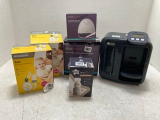 QTY OF ASSORTED BABY ITEMS TO INCLUDE TOMMEE TIPPEE LETS GO PORTABLE BOTTLE WARMER: LOCATION - BR8