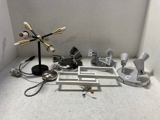 6 X ASSORTED JOHN LEWIS & PARTNERS LIGHTS TO INCLUDE FENIX 3 LIGHT SPOTLIGHT: LOCATION - BR9