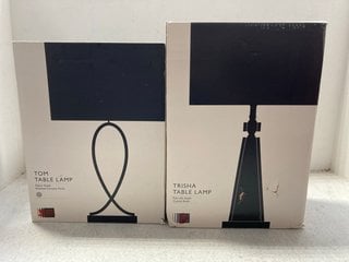 JOHN LEWIS & PARTNERS TOM TABLE LAMP TO ALSO INCLUDE JOHN LEWIS & PARTNERS TRISHA TABLE LAMP: LOCATION - BR10