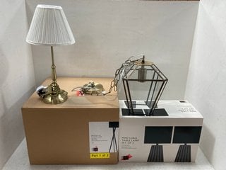 4 X ASSORTED JOHN LEWIS & PARTNERS LIGHTS TO INCLUDE BROOKLYN FLOOR LAMP: LOCATION - BR11