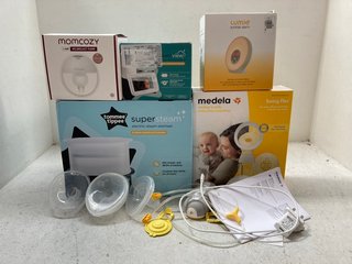 6 X ASSORTED BABY ITEMS TO INCLUDE TOMMEE TIPPEE SUPER STEAM ELECTRIC STEAM STERILISER: LOCATION - BR11