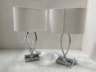 2 X JOHN LEWIS & PARTNERS TOM TOUCH TABLE LAMPS: LOCATION - BR11