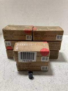 QTY OF SPARE 1/2" DR 12PT 18MM SOCKETS IN BLACK: LOCATION - BR17