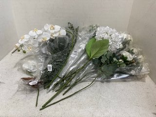 QTY OF ASSORTED ARTIFICIAL FLOWERS: LOCATION - BT6