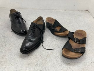 2 X ASSORTED JOHN LEWIS & PARTNERS FOOTWEAR TO INCLUDE JOHN LEWIS & PARTNERS BROGUE LEATHER SHOES SIZE : UK8: LOCATION - BT6