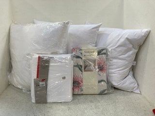 QTY OF ASSORTED ITEMS TO INCLUDE JOHN LEWIS & PARTNERS KING-SIZE WASHED COTTON DUVET SET: LOCATION - BT6