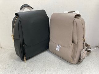 STACKERS BACKPACK IN TAUPE TO INCLUDE STACKERS BACKPACK IN BLACK: LOCATION - BT6