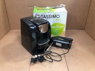 TASSIMO JOY POD COFFEE MACHINE IN BLACK TO INCLUDE KENWOOD HAND MIXER IN BLACK: LOCATION - AR3