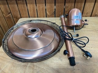 TOWER PEDESTAL FAN IN COPPER: LOCATION - AT1