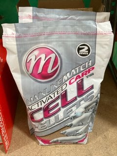 2 X MAINLINE MATCH ACTIVATED CARP CELL PELLETS 1KG BAGS: LOCATION - BR9