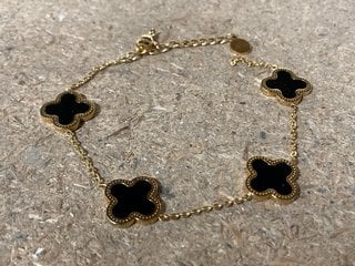 MICHAEL KORS BLACK CLOVER BRACELET: LOCATION - BR2