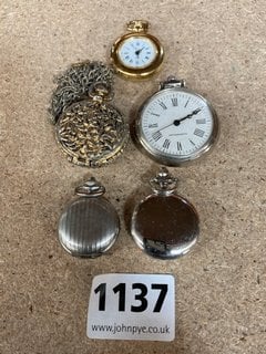 5 X VINTAGE FOB WATCHES: LOCATION - CR