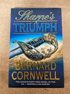 BERNARD CORNWELL SIGNED FIRST EDITION HARDBACK: SHARPE'S TRIUMPH: LOCATION - CR