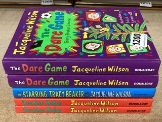 5 X JACQUELINE WILSON (TRACEY BEAKER) SIGNED HARDBACK NOVELS: LOCATION - CR