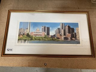 A LIMITED EDITION PRINT BY S. COOK, SIGNED AND NUMBERED BY THE ARTIST, FRAMED AND GLAZED: LOCATION - CR