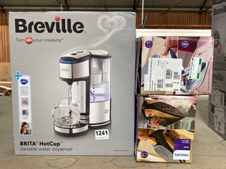 2 X PHILIPS AZUR STEAM IRON TO INCLUDE BREVILLE BRITA HOTCUP VARIABLE WATER DISPENSER: LOCATION - BR5