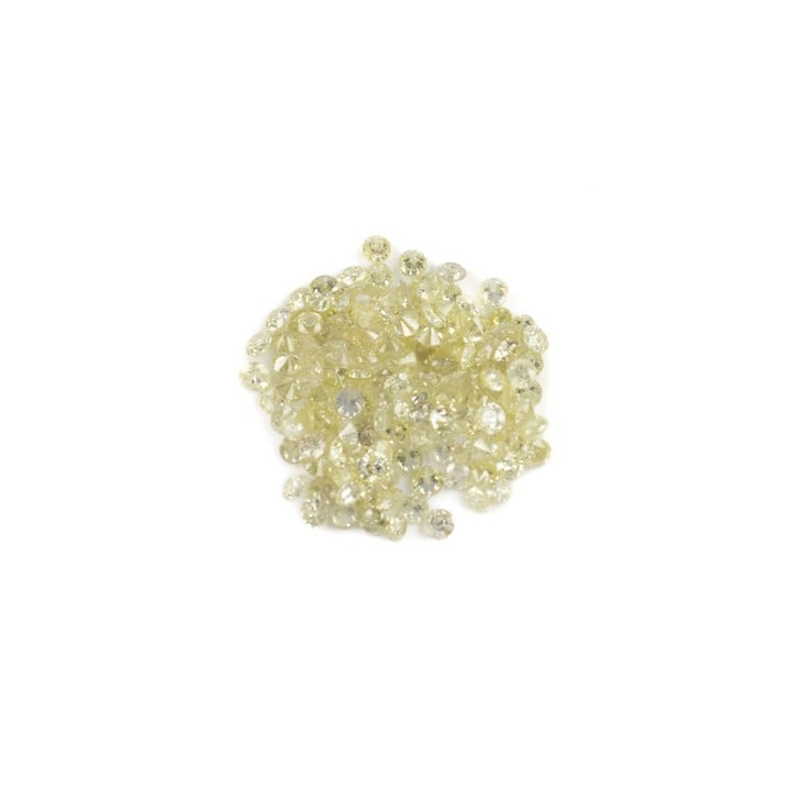 3.92ct Natural Fancy Yellow Diamond Round-cut Parcel of Gemstones, Clarity VS2-Si (VAT Only Payable on Buyers Premium)