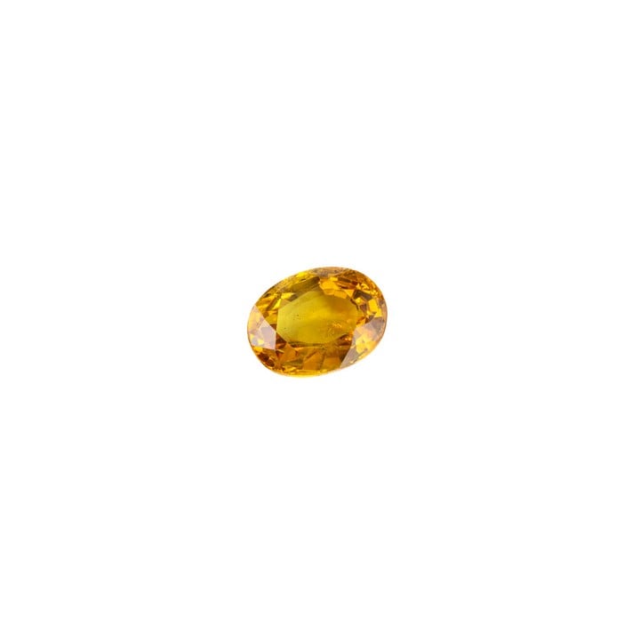 3.21ct Yellow Sapphire Transparent Faceted Oval-cut Single Gemstone, 10.07x 7.74x4.32mm. Report: WGI9634153772. (VAT Only Payable on Buyers Premium)