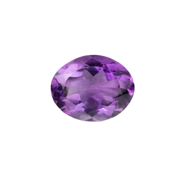 23.05ct Amethyst Faceted Oval-cut Single Gemstone, 22x17.6mm