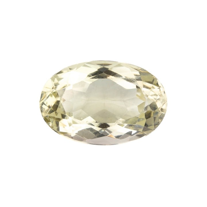 48.64ct Citrine Faceted Oval-cut Single Gemstone, 30x20mm