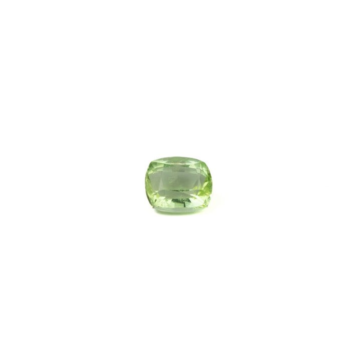 1.65ct Peridot Faceted Cushion-cut Single Gemstone, 7x6mm (VAT Only Payable on Buyers Premium)