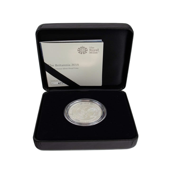 The Royal Mint Britannia The Spirit of a Nation 2018 UK 1oz Silver Proof Coin, comes with presentation box, booklet and out box. (VAT Only Payable on Buyers Premium)