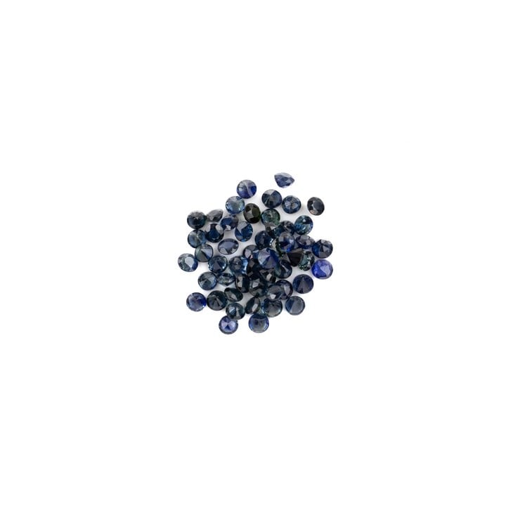 10.93ct Sapphire Faceted Round-cut Parcel of Gemstones, 3.5mm