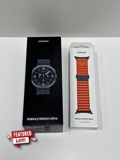 SAMSUNG GALAXY WATCH ULTRA 47MM LTE SMARTWATCH (ORIGINAL RRP - £668) IN TITANIUM SILVER: MODEL NO SM-L705F (WITH BOX & ALL ACCESSORIES, TO INCLUDE GALAXY WATCH ULTRA TRAIL BAND) [JPTM125376] (SEALED