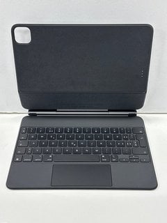 APPLE IPAD MAGIC KEYBOARD (SWISS) TABLET ACCESSORY IN BLACK: MODEL NO A2261 (UNIT ONLY, FOR IPAD AIR (4TH AND 5TH GEN) IPAD PRO 11-INCH (1ST, 2ND, 3RD AND 4TH GEN) [JPTM125272] THIS PRODUCT IS FULLY