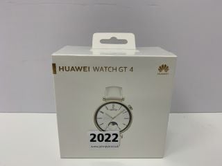 HUAWEI WATCH GT 4 SMARTWATCH IN WHITE LEATHER STRAP: MODEL NO ARA-B19 (WITH BOX & ACCESSORIES) [JPTN41655] THIS PRODUCT IS FULLY FUNCTIONAL AND IS PART OF OUR PREMIUM TECH AND ELECTRONICS RANGE