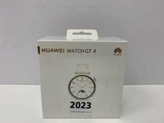 HUAWEI WATCH GT 4 SMARTWATCH IN WHITE LEATHER STRAP: MODEL NO ARA-B19 (WITH BOX & ACCESSORIES) [JPTN41657] THIS PRODUCT IS FULLY FUNCTIONAL AND IS PART OF OUR PREMIUM TECH AND ELECTRONICS RANGE