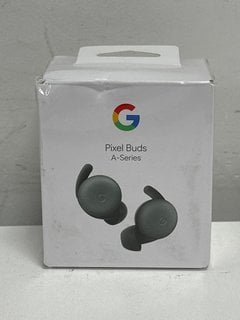 GOOGLE PIXEL BUDS A SERIES HEADPHONES (ORIGINAL RRP - £109) IN DARK OLIVE: MODEL NO G7T9J G7YPJ GPQY2 (WITH BOX & ALL ACCESSORIES) [JPTM125535] (SEALED UNIT) THIS PRODUCT IS FULLY FUNCTIONAL AND IS P