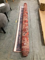 ANTIQUARIAN ROLLED RUG IN RED BRICK 240 X 340CM