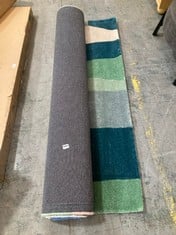 JOHN LEWIS ANYDAY RECYCLED PET COLOUR BLOCK STRIPE RUG 170 X 240CM IN MULTI COLOUR - ITEM NO. 64644755 - RRP £232