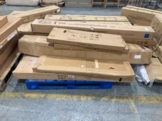 PALLET OF ASSORTED PARTS TO INCLUDE JOHN LEWIS LOUIS OAK HIGH END SLEIGH BED FRAME - SUPER KING SIZE (BOX 4/4, PART ONLY) (KERBSIDE PALLET DELIVERY)