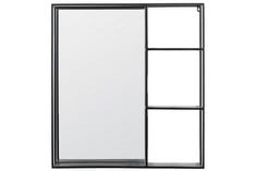 BASSAN MIRROR SHELF BLACK 600X120X650MM - ITEM NO. 703560 - RRP £ 239