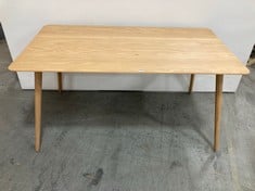 HATFIELD DINING TABLE NATURAL 1500X800X750MM - ITEM NO. 531586 - RRP £ 429.95