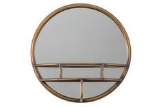 MILTON ROUND MIRROR BRONZE 400MM - ITEM NO. 703768 - RRP £89.95