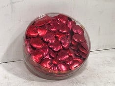 144 X STONE THE CROWS METALLIC RED HEART - 200 PIECES - TOTAL RRP £1440