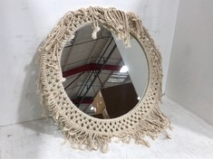 4 X STONE THE CROWS LARGE CLASSIC MACRAME MIRROR - TOTAL RRP £280