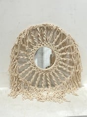 12 X STONE THE CROWS SMALL CLASSIC MACRAME MIRROR - TOTAL RRP £576