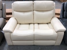 LA-Z-BOY DAYTONA 2 SEATER SOFA IN COOL CREAM LEATHER