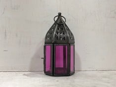 18 X STONE THE CROWS SET OF 24 HEXAGONAL LANTERNS - (H) 14 X (W) 6.5 X (D) 6.5 CM - TOTAL RRP £3240