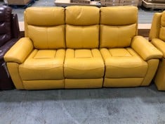 LA-Z-BOY DAYTONA 3 SEATER POWER RECLINER SOFA IN SUNBURST LEATHER