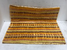 112 X STONE THE CROWS LARGE ORGANZA CUSHION COVER - YELLOW - SQ 60CM - TOTAL RRP £1120