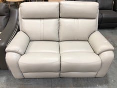 LA-Z-BOY WINCHESTER 2 SEATER POWER RECLINER SOFA IN MEZZO FOG LEATHER - RRP £1429