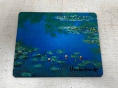 100 X STONE THE CROWS MONET WATERLILIES - MOUSE MAT -WTH 24CM - TOTAL RRP £400