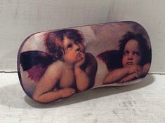 QTY OF STONE THE CROWS GLASSES CASE WITH ANGEL PRINT