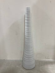 8 X STONE THE CROWS EX.LARGE STEM VASE - WHITE - (H) 60 X (W) 15 X (D) 15 CM - TOTAL RRP £560