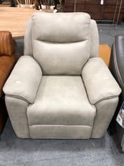 LA-Z-BOY LYLE POWER RECLINER ARMCHAIR IN GREEN FABRIC - RRP £1299